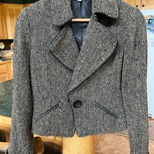 CABI Tweed Moto Jacket